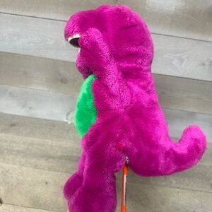 Barney Dinosaur 14" Plush Hand Puppet Golf Fairway Hybrid Head Cover Vintage